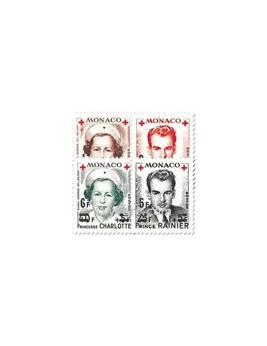 n° 379A/382A -  Timbre Monaco Poste