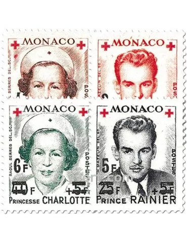 n° 379A/382A -  Timbre Monaco Poste 2