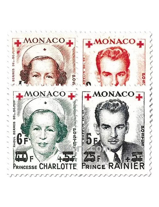 n° 379A/382A -  Timbre Monaco Poste