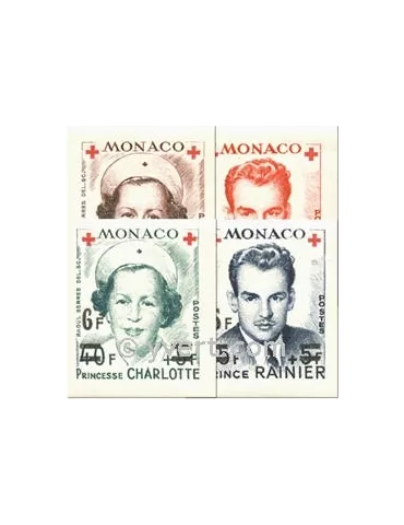 n° 379B/382B -  Timbre Monaco Poste
