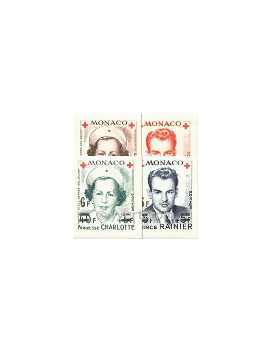 n° 379B/382B -  Timbre Monaco Poste