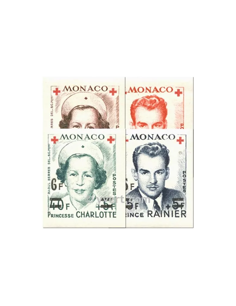 n° 379B/382B -  Timbre Monaco Poste