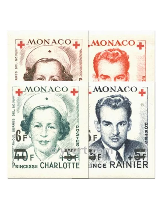 n° 379B/382B -  Timbre Monaco Poste