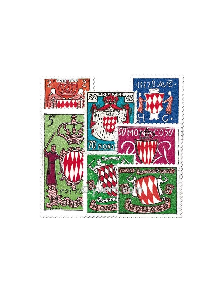 n° 405/411 -  Timbre Monaco Poste