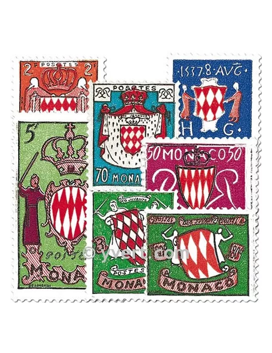 n° 405/411 -  Timbre Monaco Poste