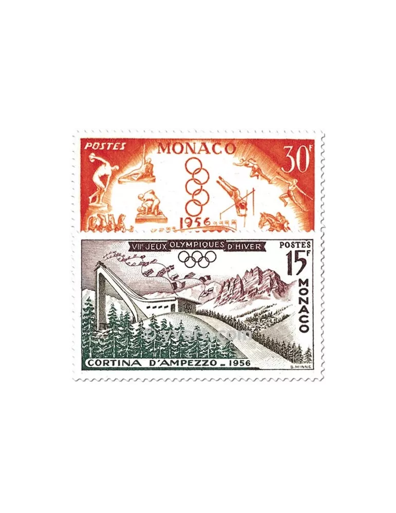 n° 442/443 -  Timbre Monaco Poste