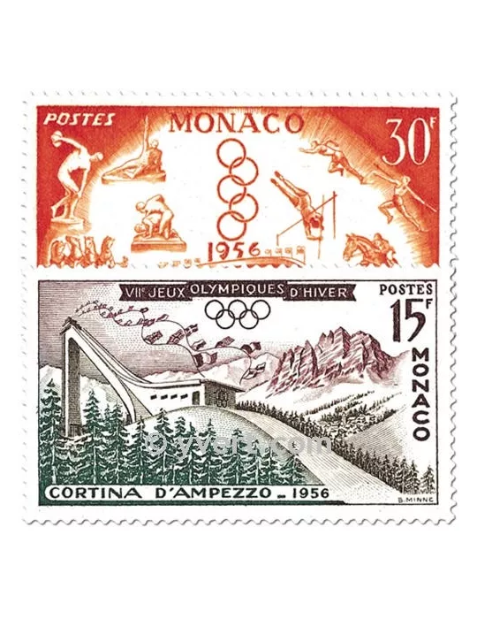 n° 442/443 -  Timbre Monaco Poste
