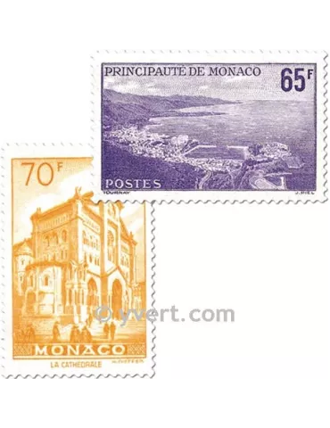 n° 487/488 -  Timbre Monaco Poste 2