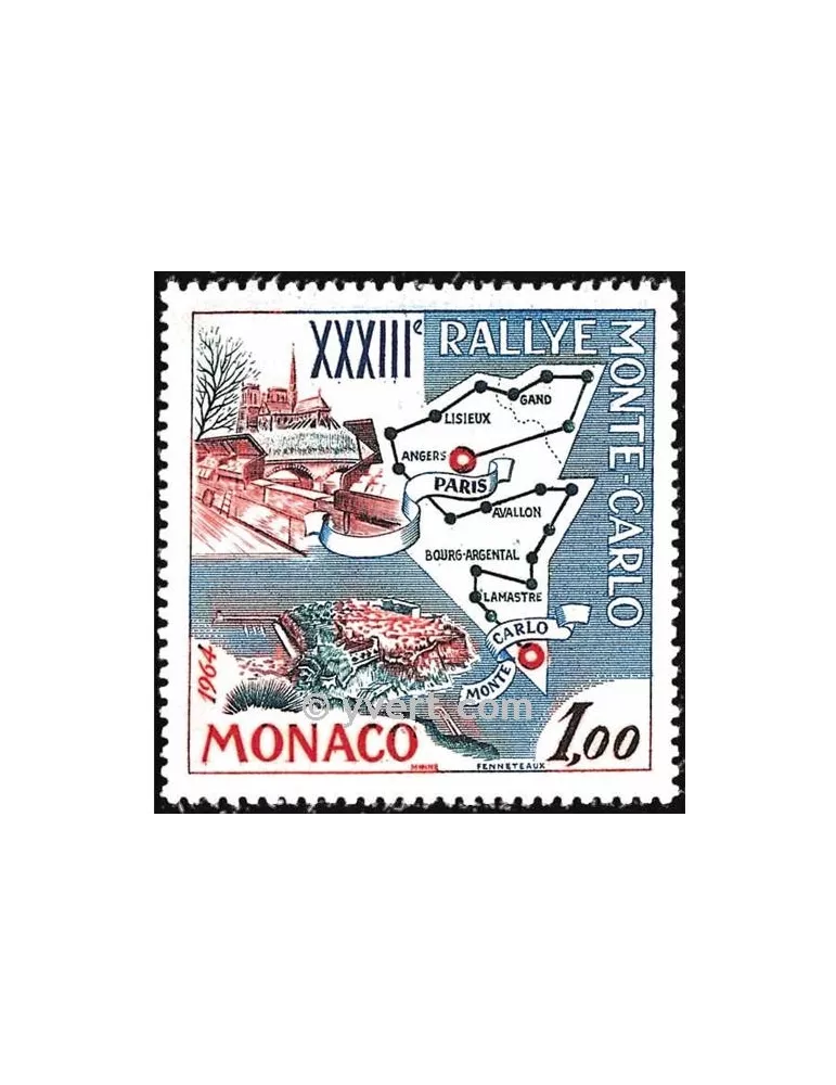 n° 616 -  Timbre Monaco Poste