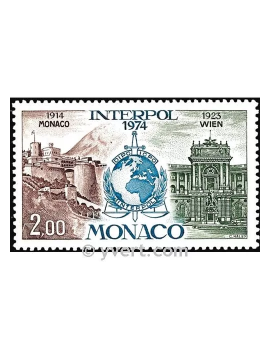 n° 966 -  Timbre Monaco Poste