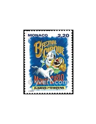 n° 1596 -  Timbre Monaco Poste