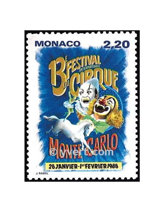 n° 1596 -  Timbre Monaco Poste