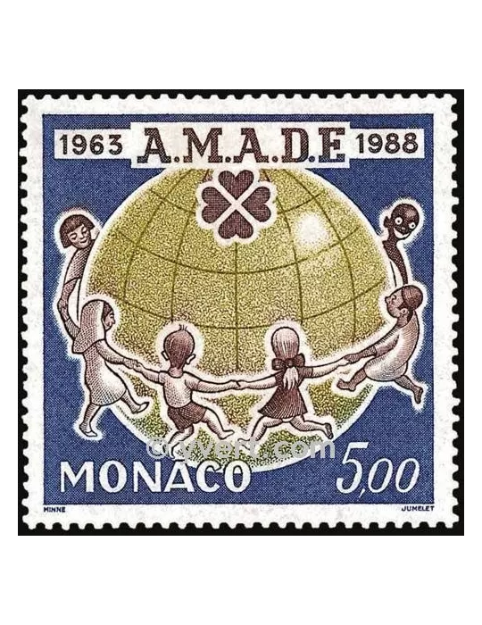 n° 1625 -  Timbre Monaco Poste