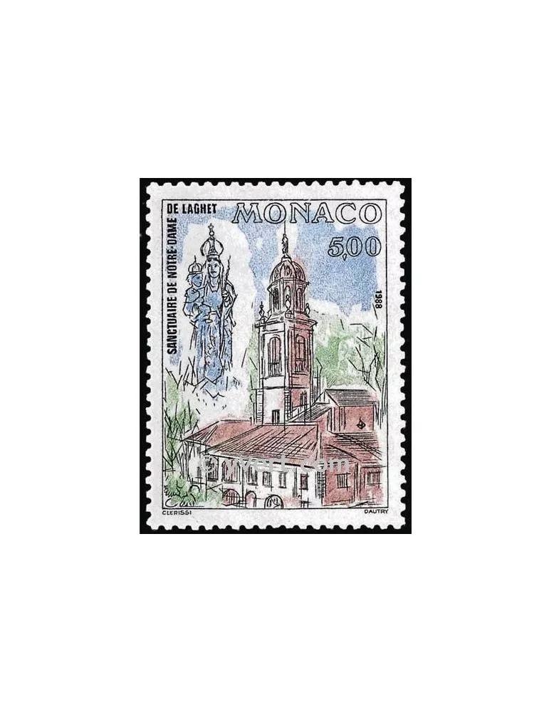 n° 1635 -  Timbre Monaco Poste