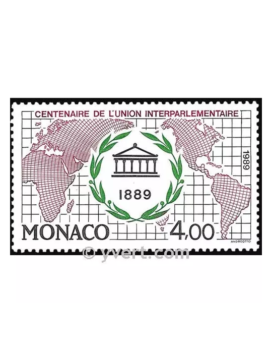 n° 1700 -  Timbre Monaco Poste