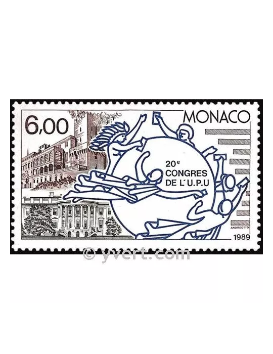 n° 1702 -  Timbre Monaco Poste