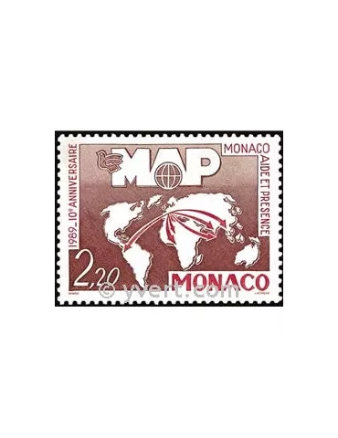 n° 1704 -  Timbre Monaco Poste