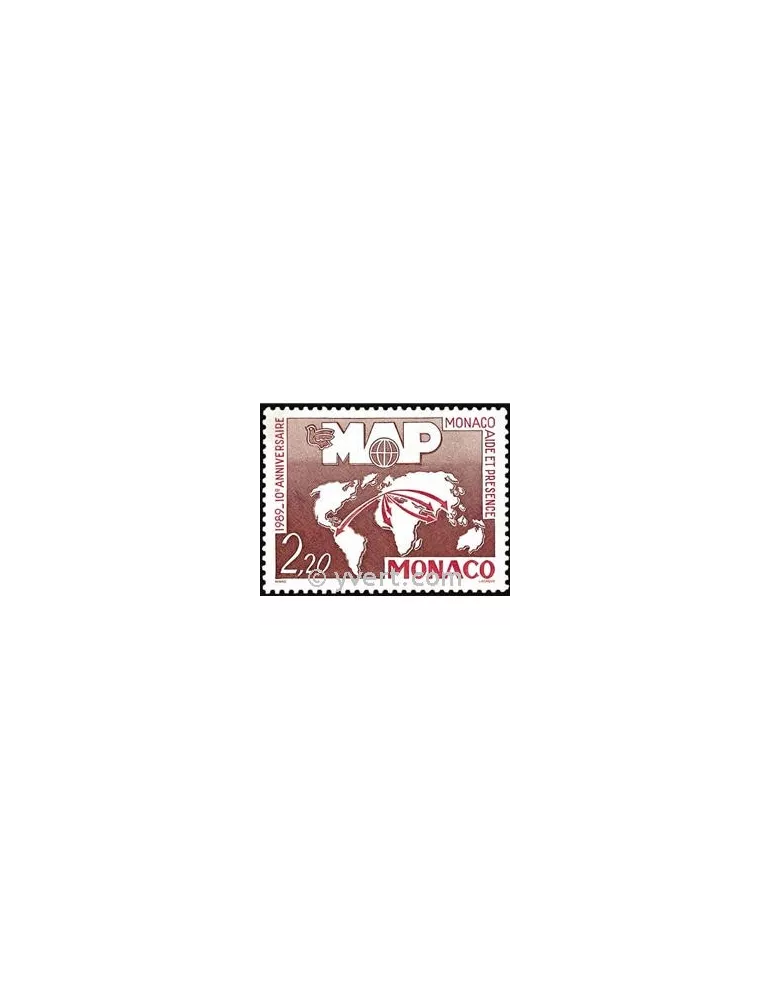 n° 1704 -  Timbre Monaco Poste