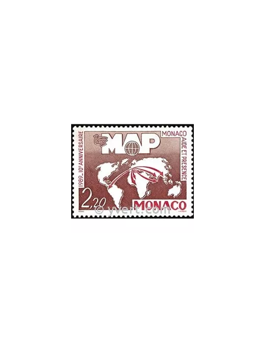 n° 1704 -  Timbre Monaco Poste