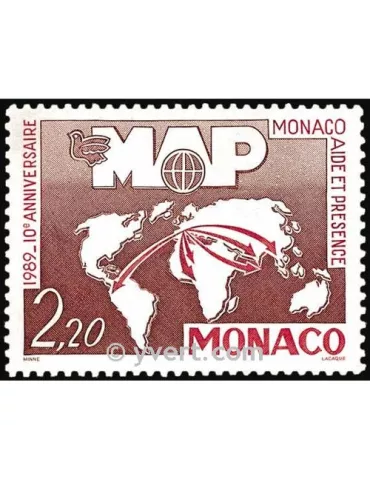 n° 1704 -  Timbre Monaco Poste 2