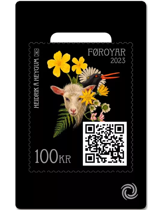 n° 45383 - Timbre ILE FEROE Timbres Crypto