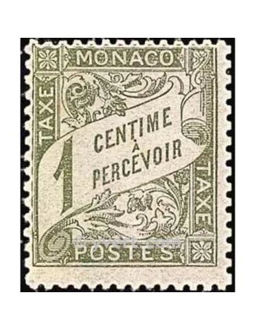n° 1 -  Timbre Monaco Taxe