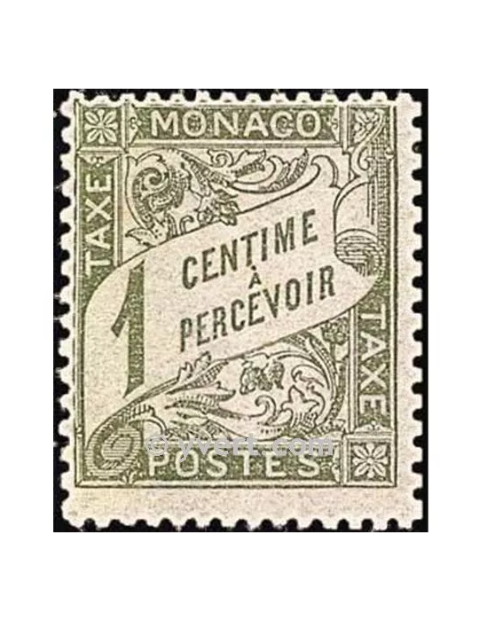 n° 1 -  Timbre Monaco Taxe