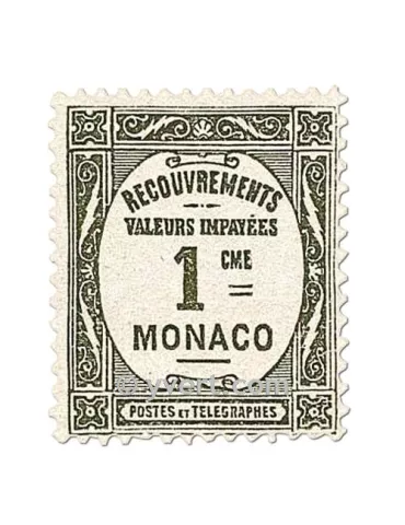 n° 13/16 -  Timbre Monaco Taxe 2