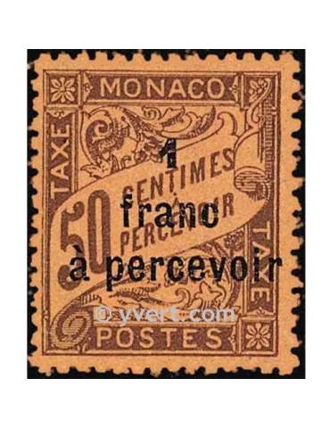 n° 17 -  Timbre Monaco Taxe 2