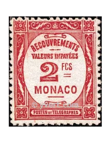 n° 28 -  Timbre Monaco Taxe 2