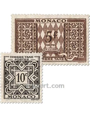 n° 29/39 -  Timbre Monaco Taxe 2