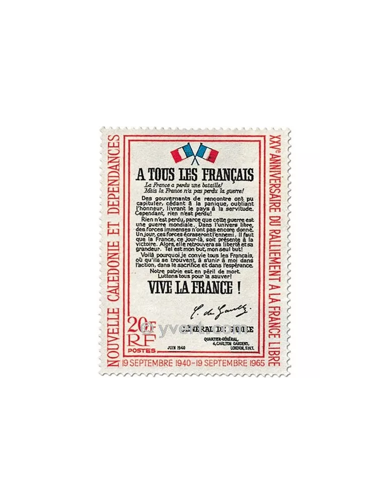 n° 326 -  Timbre Nelle-Calédonie Poste