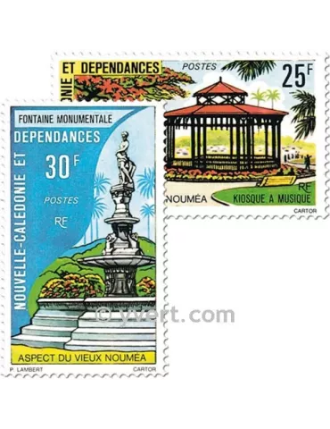 n° 402/403 -  Timbre Nelle-Calédonie Poste 2