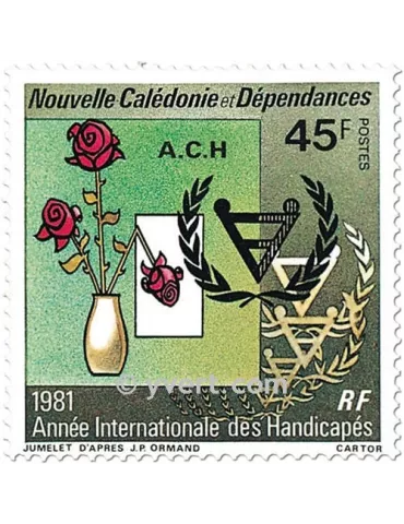 n° 451 -  Timbre Nelle-Calédonie Poste 2