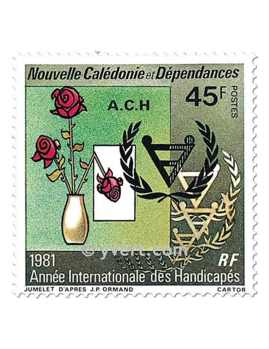 n° 451 -  Timbre Nelle-Calédonie Poste