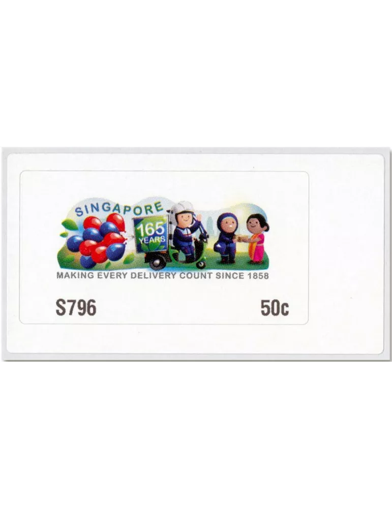 n° 23 - Timbre SINGAPOUR Timbres de distributeurs