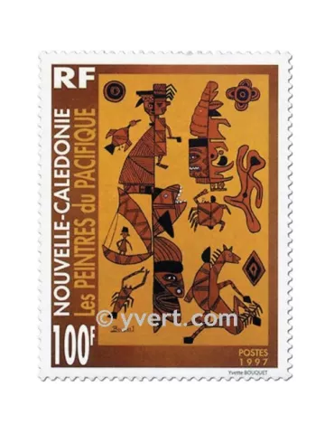 n° 741/743 -  Timbre Nelle-Calédonie Poste 2