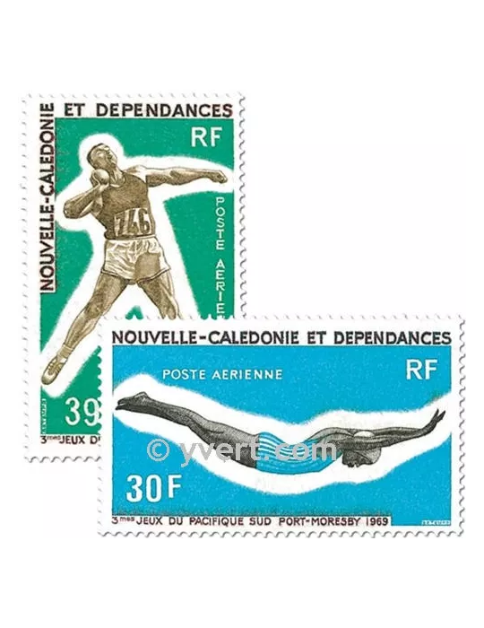 n° 106/107 -  Timbre Nelle-Calédonie Poste aérienne