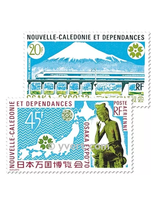 n° 117/118 -  Timbre Nelle-Calédonie Poste aérienne