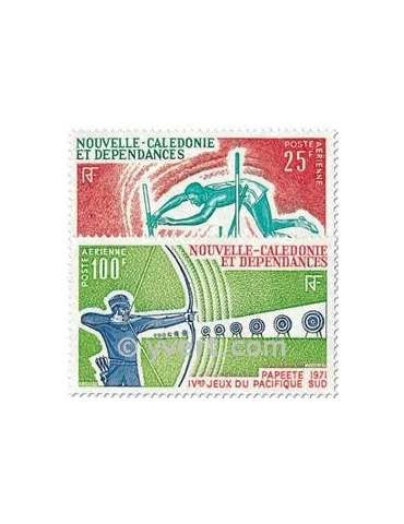 n° 122/123 -  Timbre Nelle-Calédonie Poste aérienne