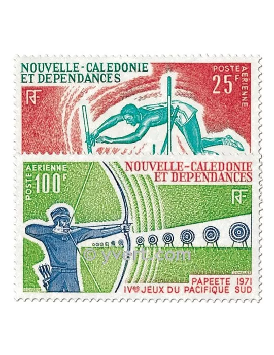 n° 122/123 -  Timbre Nelle-Calédonie Poste aérienne