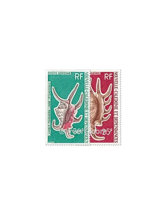 n° 129/130 -  Timbre Nelle-Calédonie Poste aérienne
