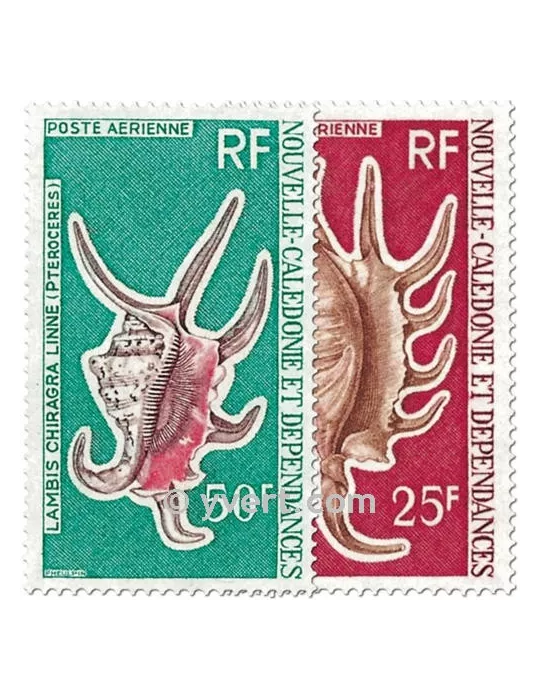 n° 129/130 -  Timbre Nelle-Calédonie Poste aérienne