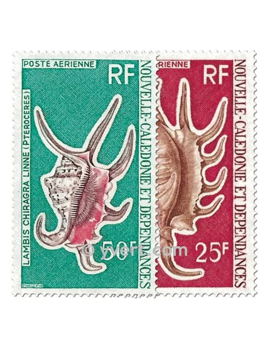 n° 129/130 -  Timbre Nelle-Calédonie Poste aérienne