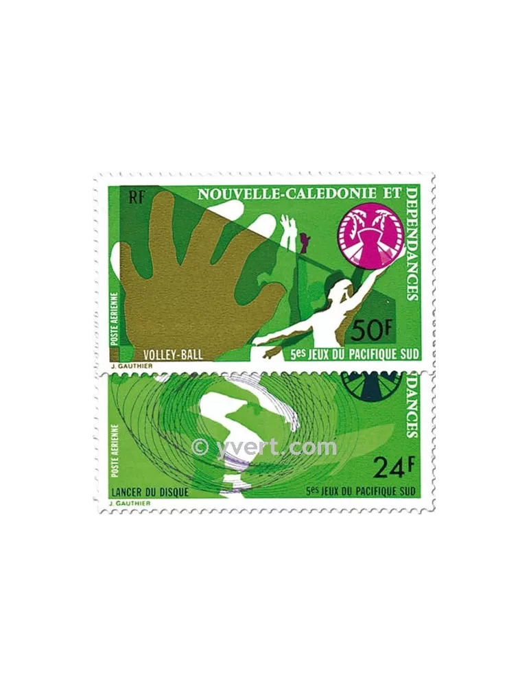 n° 167/168 -  Timbre Nelle-Calédonie Poste aérienne