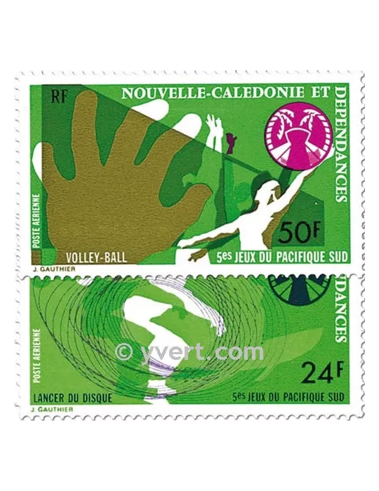 n° 167/168 -  Timbre Nelle-Calédonie Poste aérienne