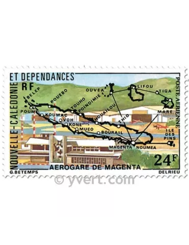 n° 179/180 -  Timbre Nelle-Calédonie Poste aérienne 2