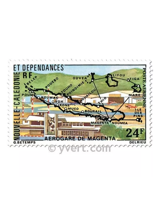 n° 179/180 -  Timbre Nelle-Calédonie Poste aérienne