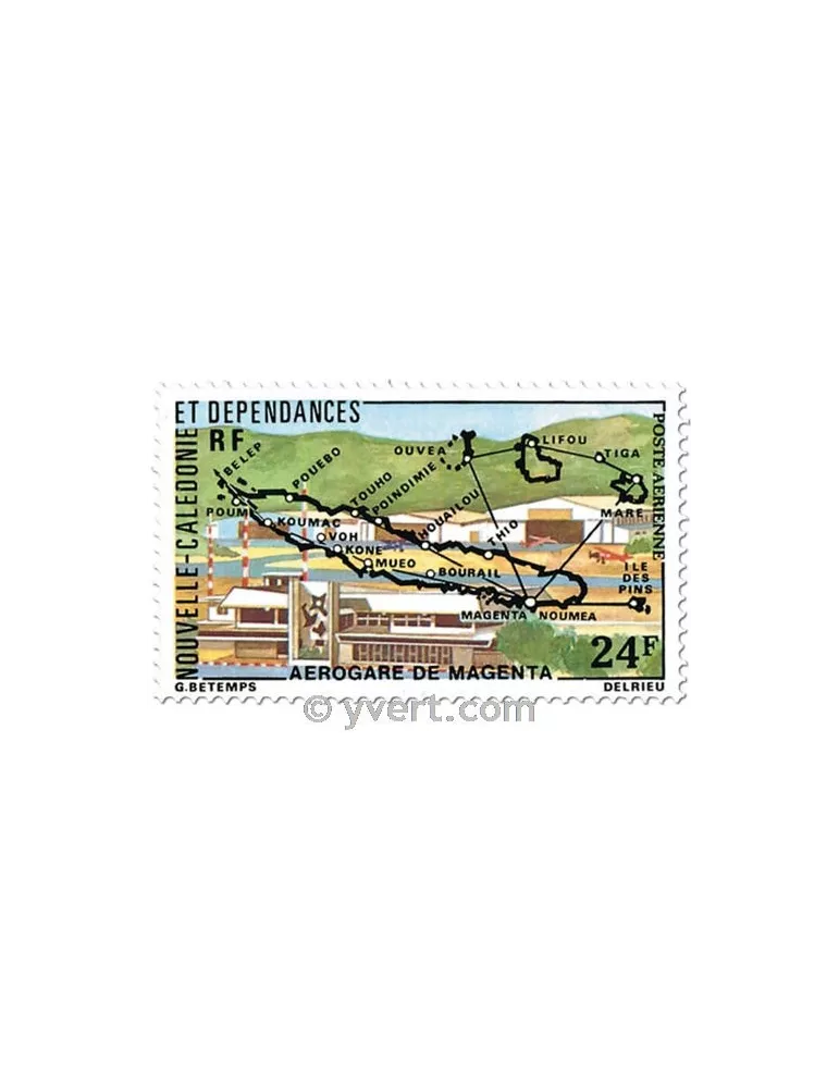 n° 179/180 -  Timbre Nelle-Calédonie Poste aérienne