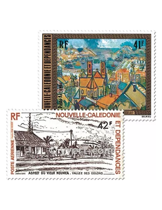 n° 182/183 -  Timbre Nelle-Calédonie Poste aérienne